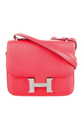 Hermes Texas Rose Chevre Mysore Verso Constance 18
