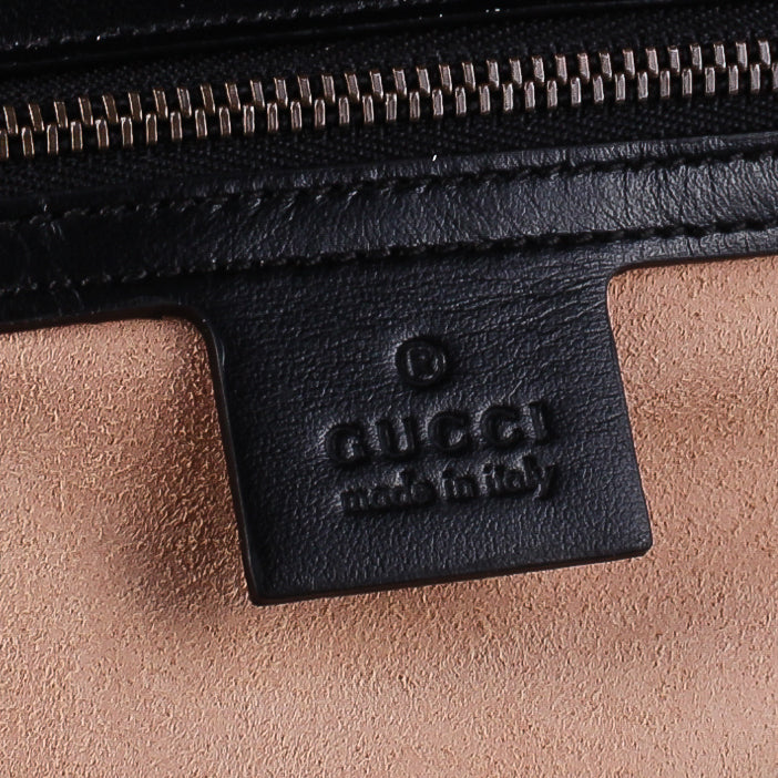 Gucci Black GG Marmont Matelassé Bag Medium