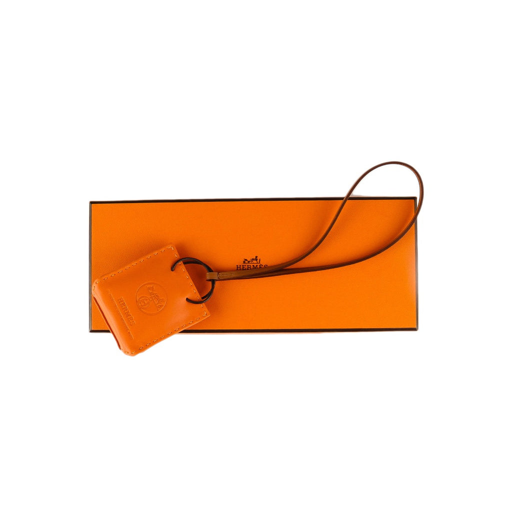 Hermès 2019  Orange Milo Shopping Bag Charm