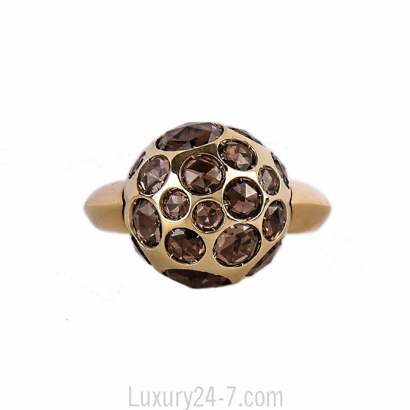 Pomellato 18K Smoky Quartz Harem Ring