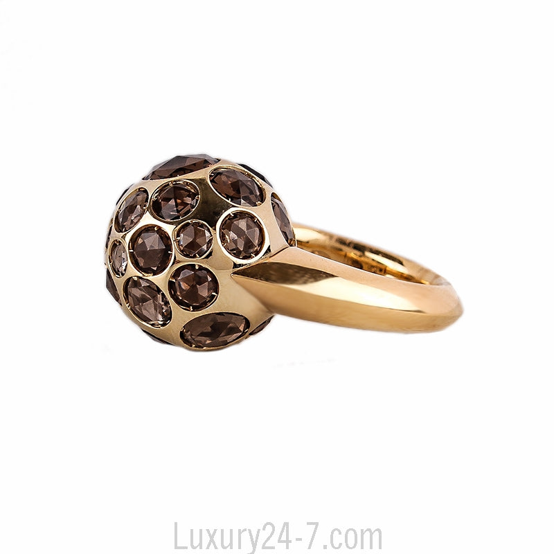 Pomellato 18K Smoky Quartz Harem Ring