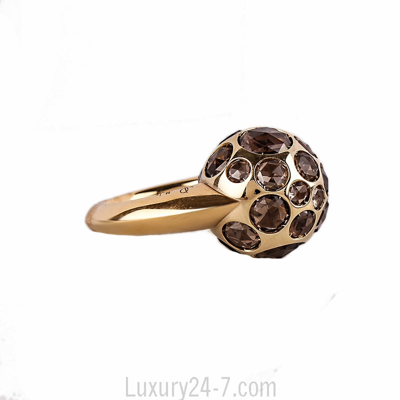 Pomellato 18K Smoky Quartz Harem Ring