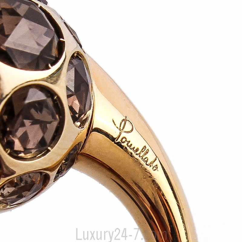 Pomellato 18K Smoky Quartz Harem Ring