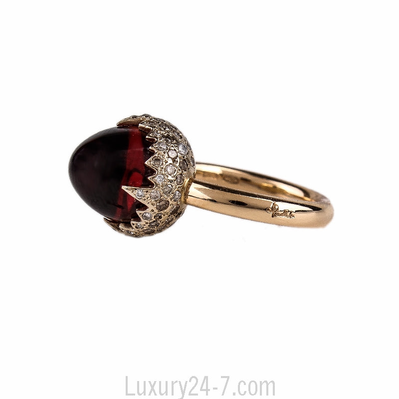 Pomellato Chimera Garnet Diamond 18K Gold Ring