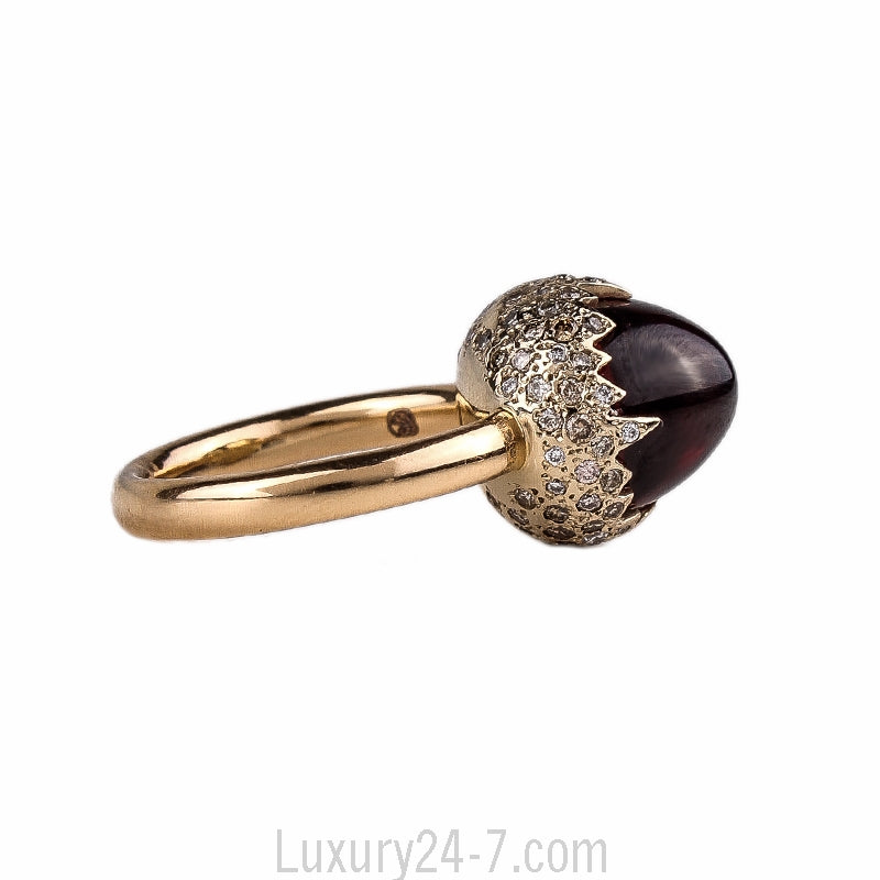 Pomellato Chimera Garnet Diamond 18K Gold Ring