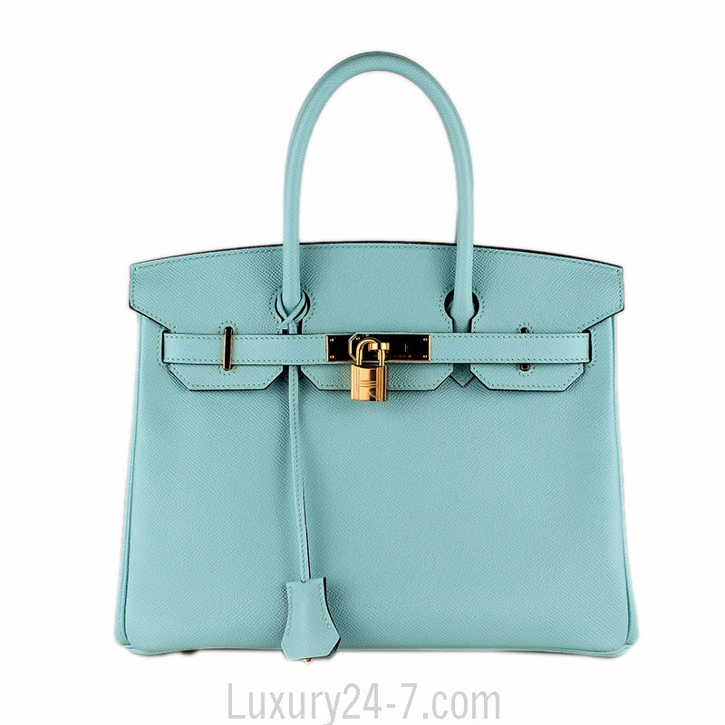 Hermès Bleu Atoll Epsom Birkin 30
