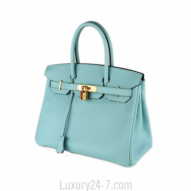 Hermès Bleu Atoll Epsom Birkin 30