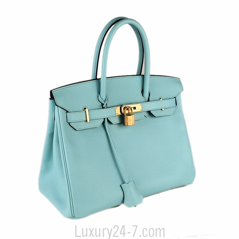 Hermès Bleu Atoll Epsom Birkin 30