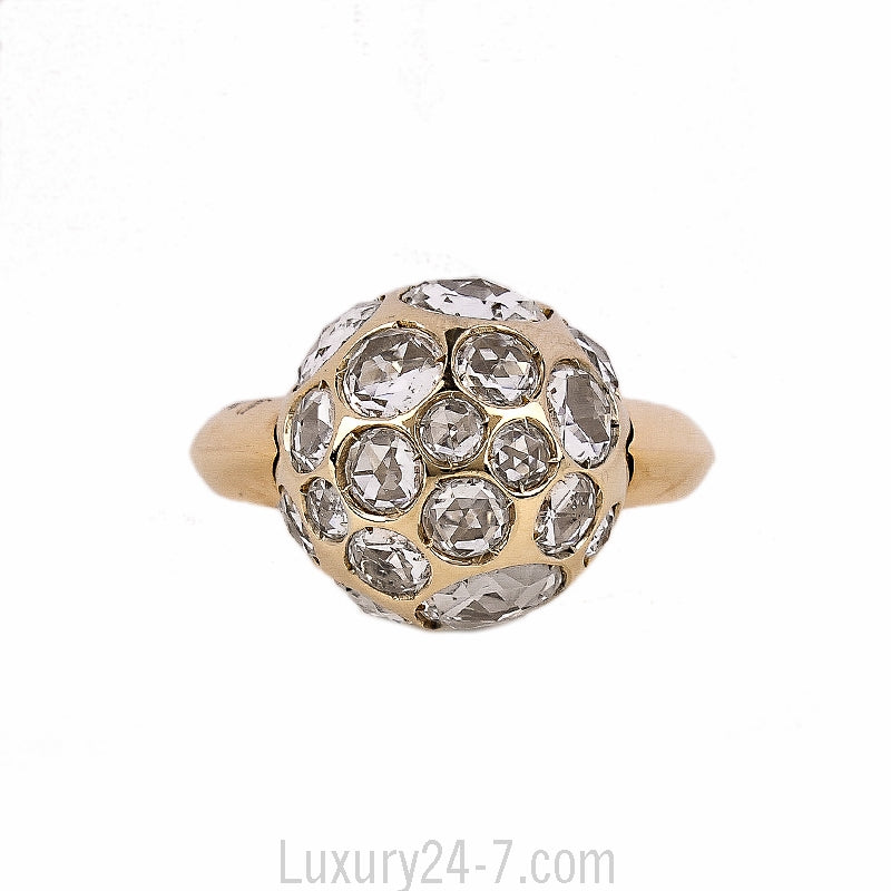 Pomellato 18K Rock Crystal Harem Ring