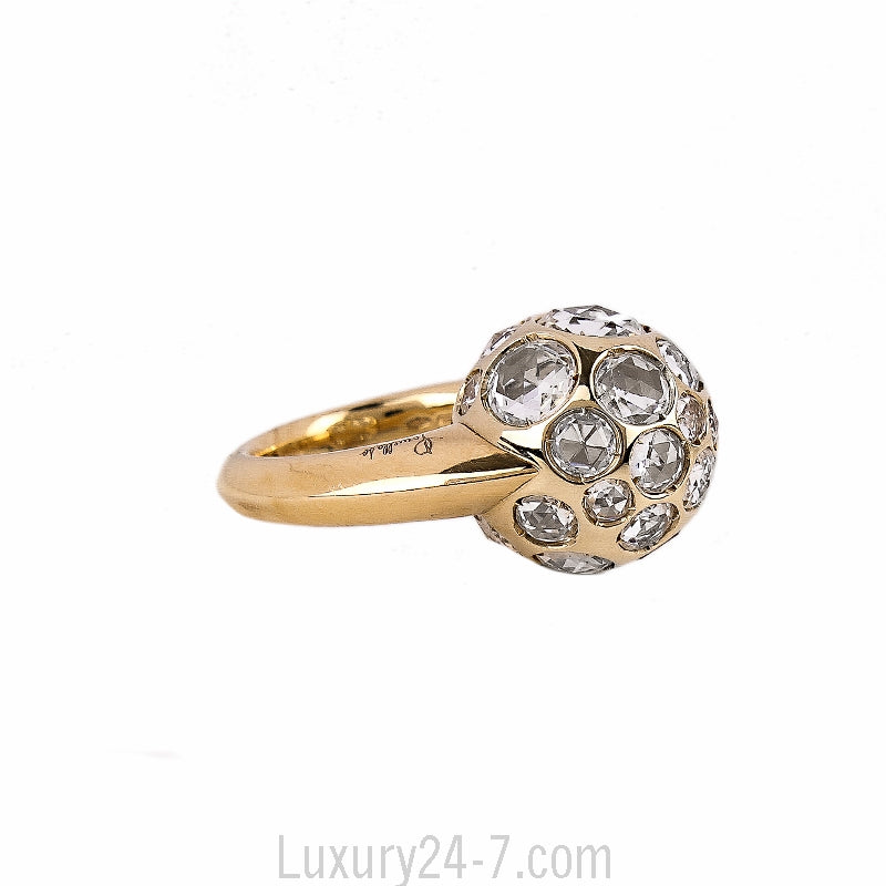 Pomellato 18K Rock Crystal Harem Ring