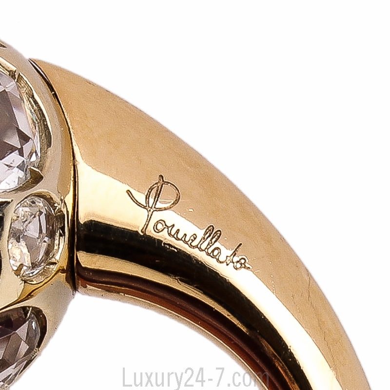 Pomellato 18K Rock Crystal Harem Ring