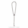 David Yurman Diamond Quatrefoil Lariat Necklace