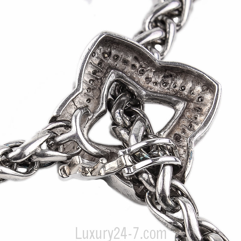 David Yurman Diamond Quatrefoil Lariat Necklace