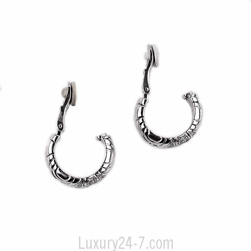 Bulgari Alveare diamond hoop clip-onearrings
