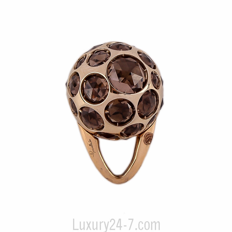 Pomellato 18K Smokey Crystal Harem Pendant