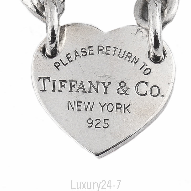Tiffany & Co. Sterling Silver Heart Tag Necklace