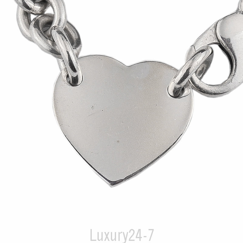 Tiffany & Co. Sterling Silver Heart Tag Necklace