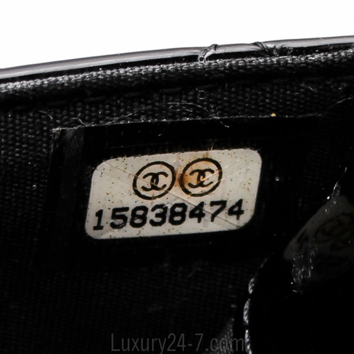 Chanel Black Patent Wallet on Chain