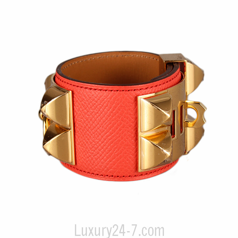 Hermes Rose Jaipur Collier De Chien CDC