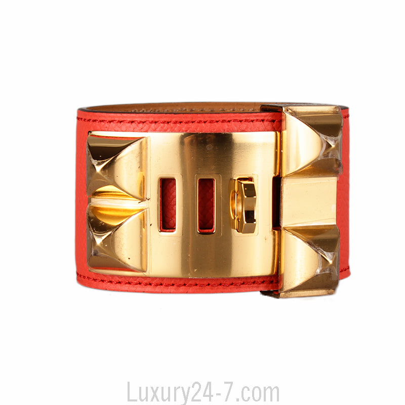 Hermes Rose Jaipur Collier De Chien CDC