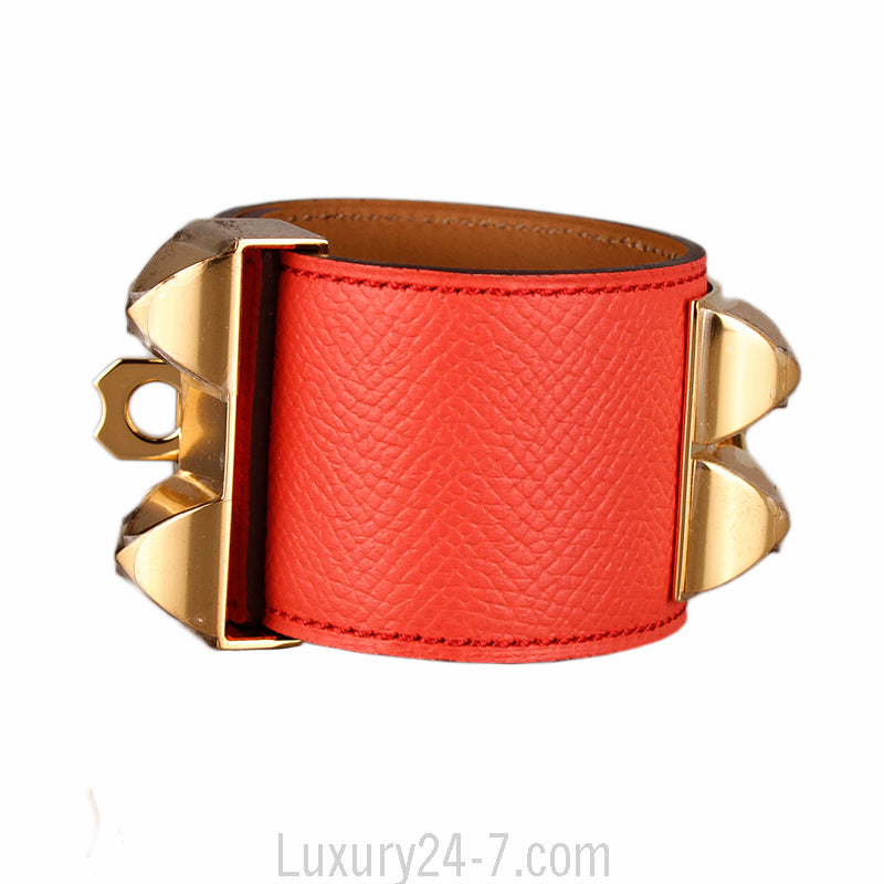 Hermes Rose Jaipur Collier De Chien CDC