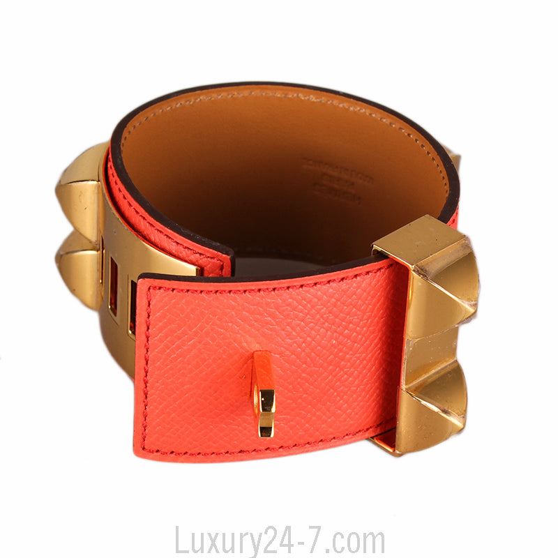 Hermes Rose Jaipur Collier De Chien CDC