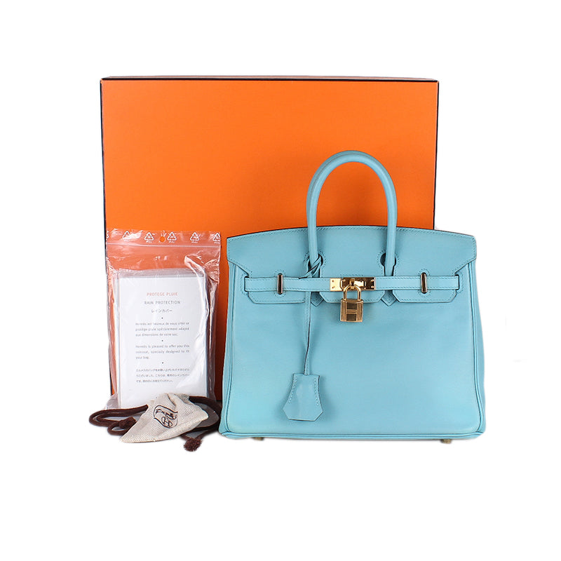 2016 Hermès Blue Atoll Swift Birkin 25 GHW