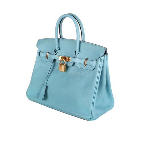 2016 Hermès Blue Atoll Swift Birkin 25 GHW