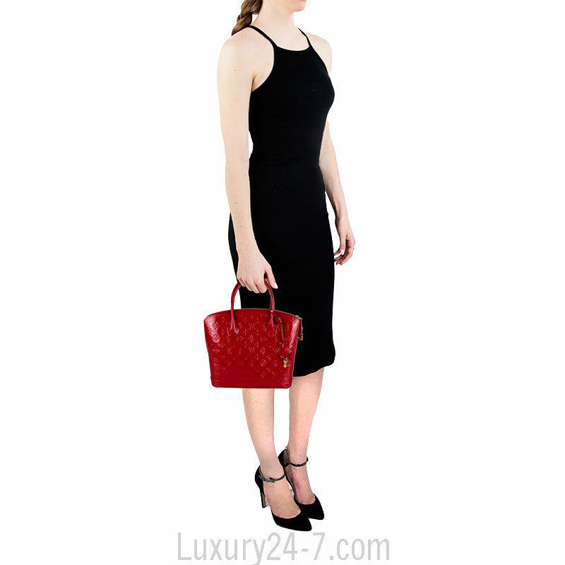 Louis Vuitton Red Vernis Lockit PM