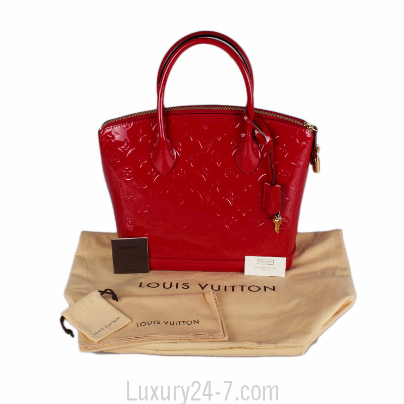 Louis Vuitton Red Vernis Lockit PM