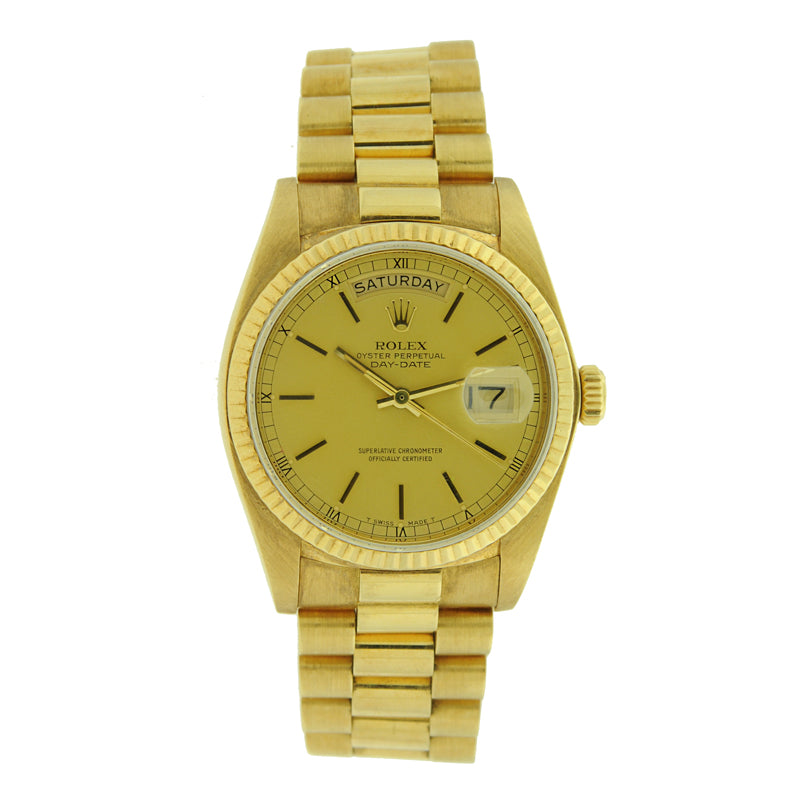 Rolex 18k Gold President Wrist Watch
