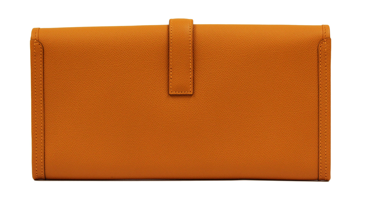 Hermès Jige 29 Orange Epsom Clutch