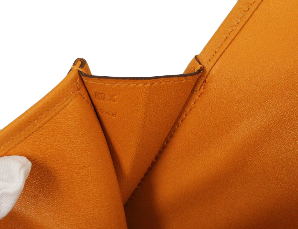 Hermès Jige 29 Orange Epsom Clutch