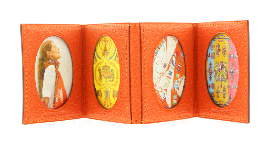 Hermes Orange Epsom Photo Frame