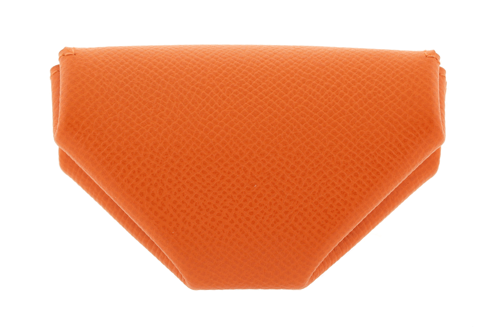 Hermes Orange Chevre Le 24 Coin Purse