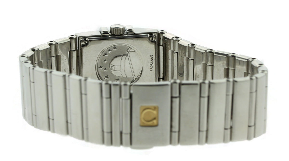 Omega Constellation SS & Diamond Ladies Wrist Watch