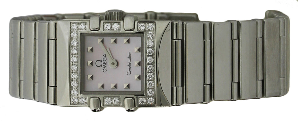 Omega Constellation SS & Diamond Ladies Wrist Watch