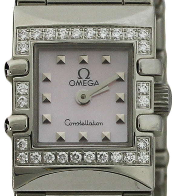 Omega Constellation SS & Diamond Ladies Wrist Watch