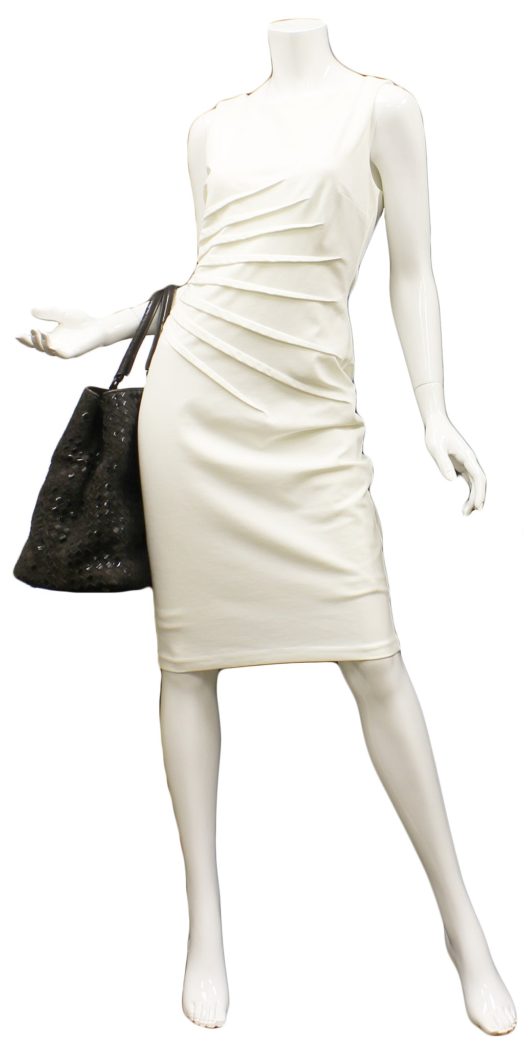 Bottega Veneta Brown Suede and Black Patent Leather Intrecciato Large Tote Bag NWT