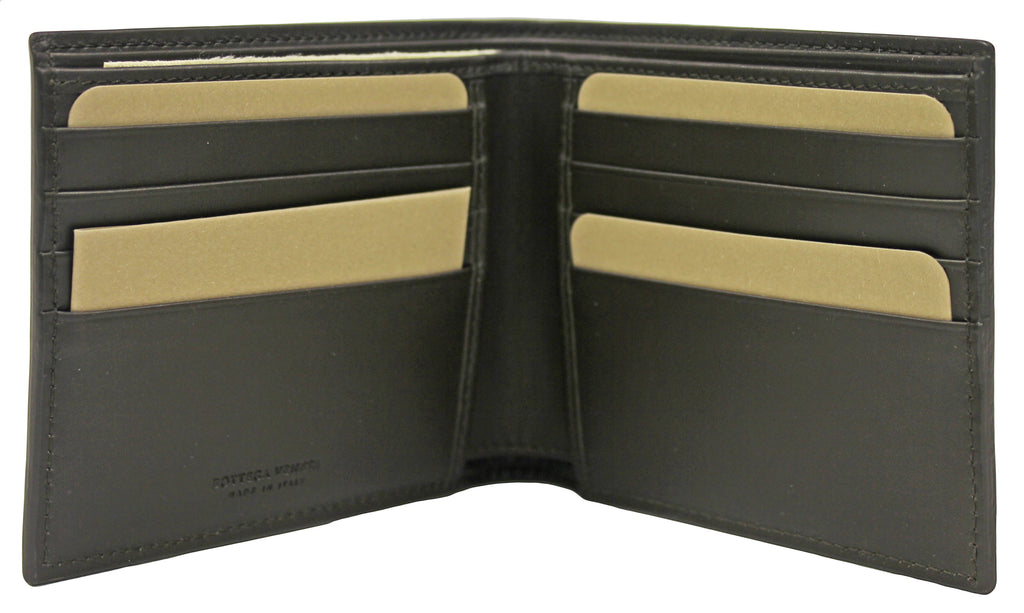 Bottega Veneta Brown Leather Woven Wallet