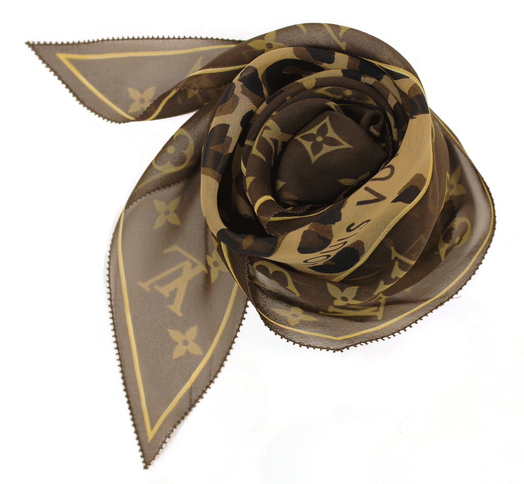 Louis Vuitton Monogram Leopard   Écharpe