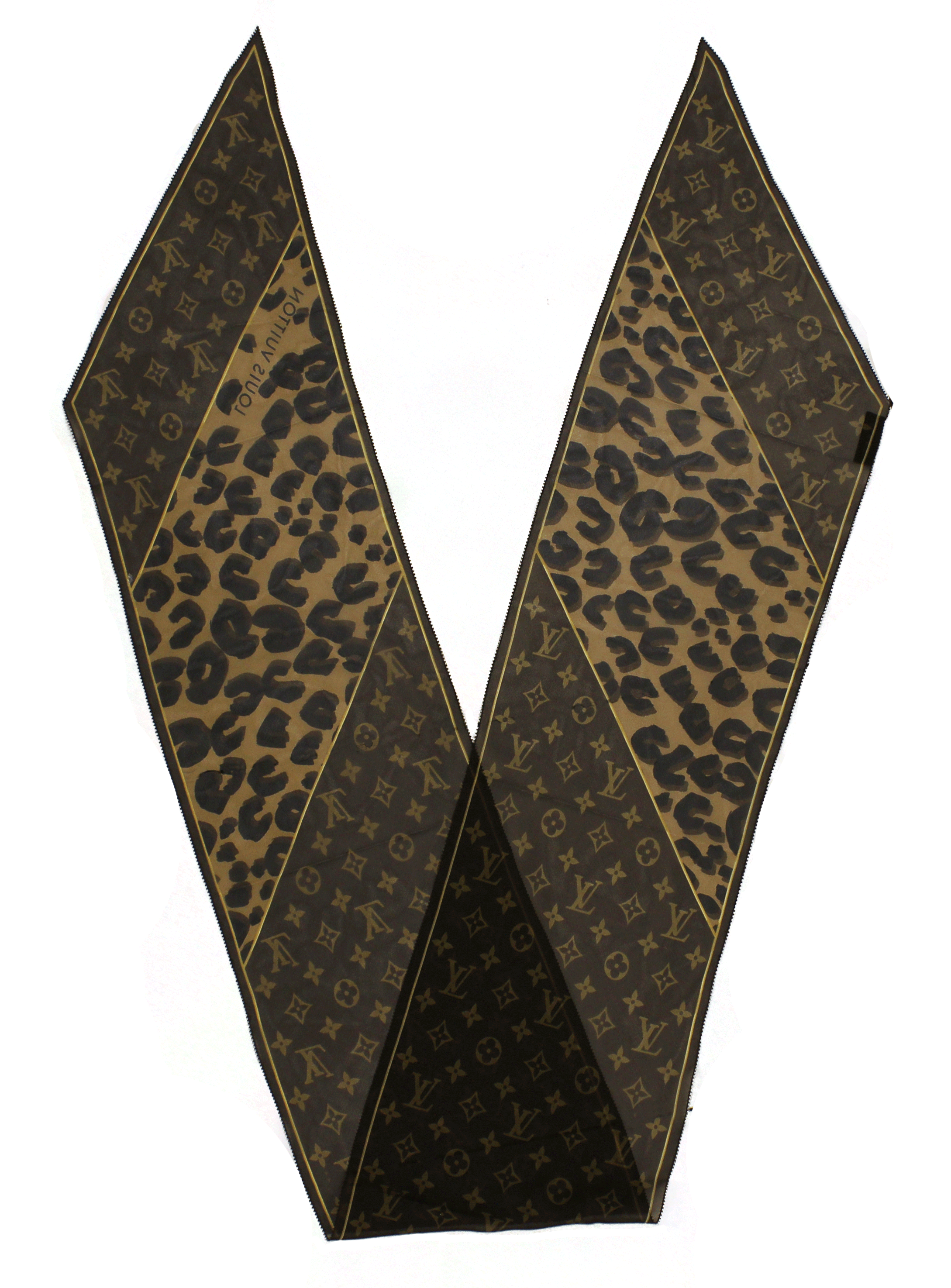 Louis Vuitton Monogram Leopard   Écharpe
