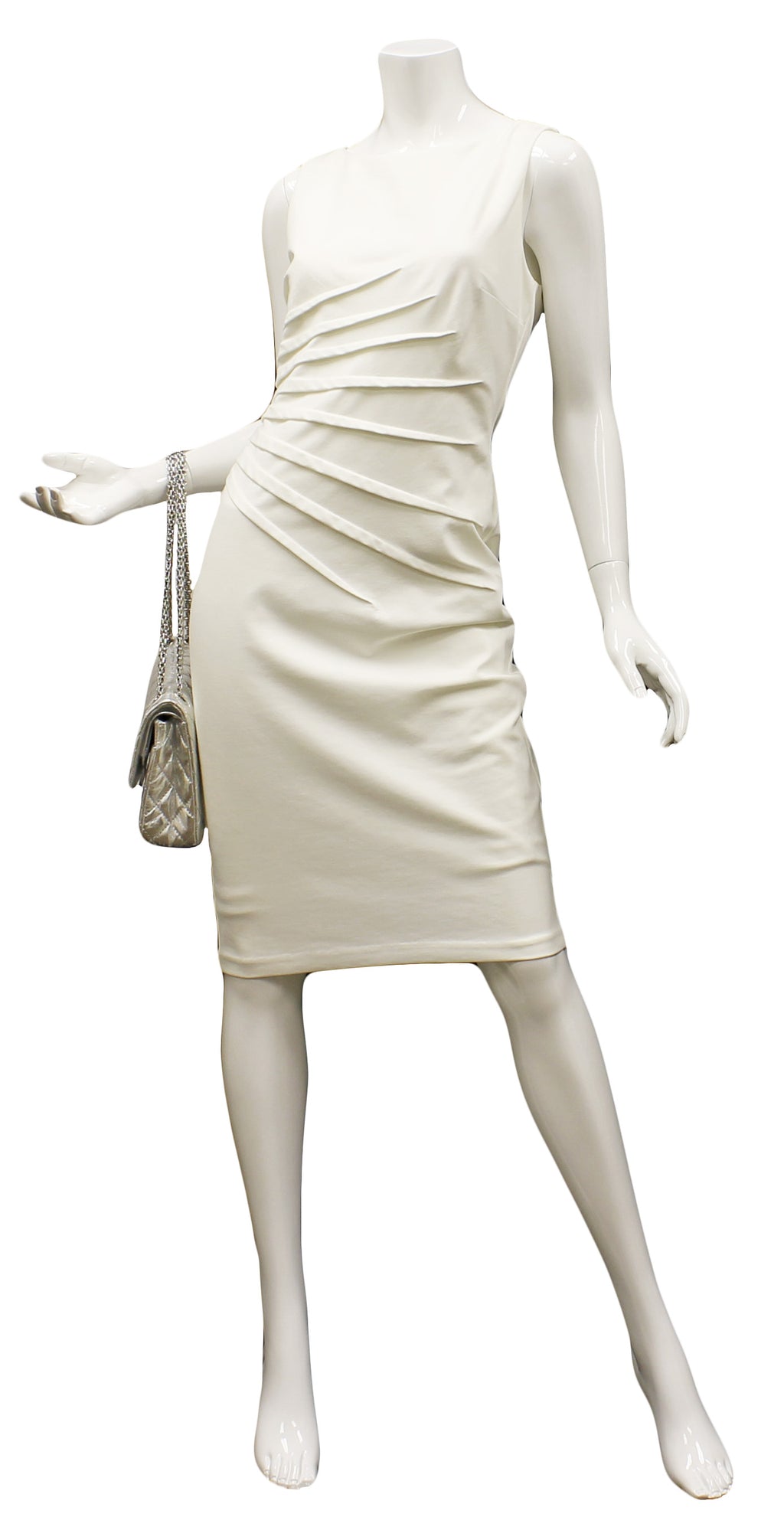 Chanel 2.55 Silver Metallic Reissue 277 Striped Leather Db. flap Bag