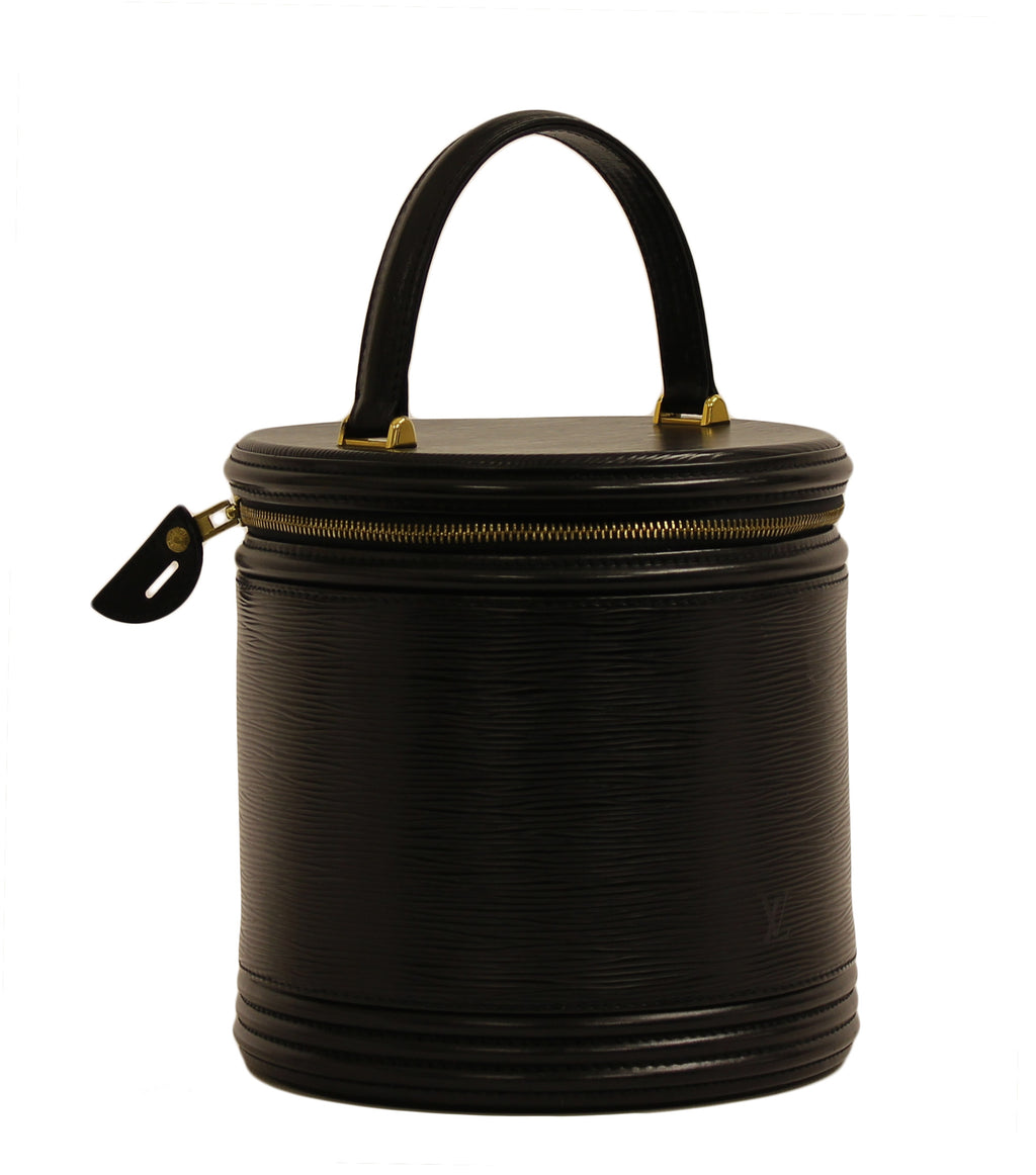 Louis Vuitton Black Epi Cannes Train Bag