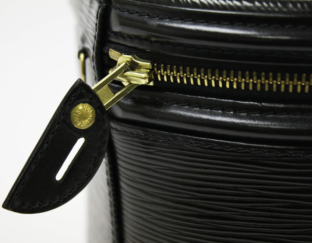 Louis Vuitton Black Epi Cannes Train Bag