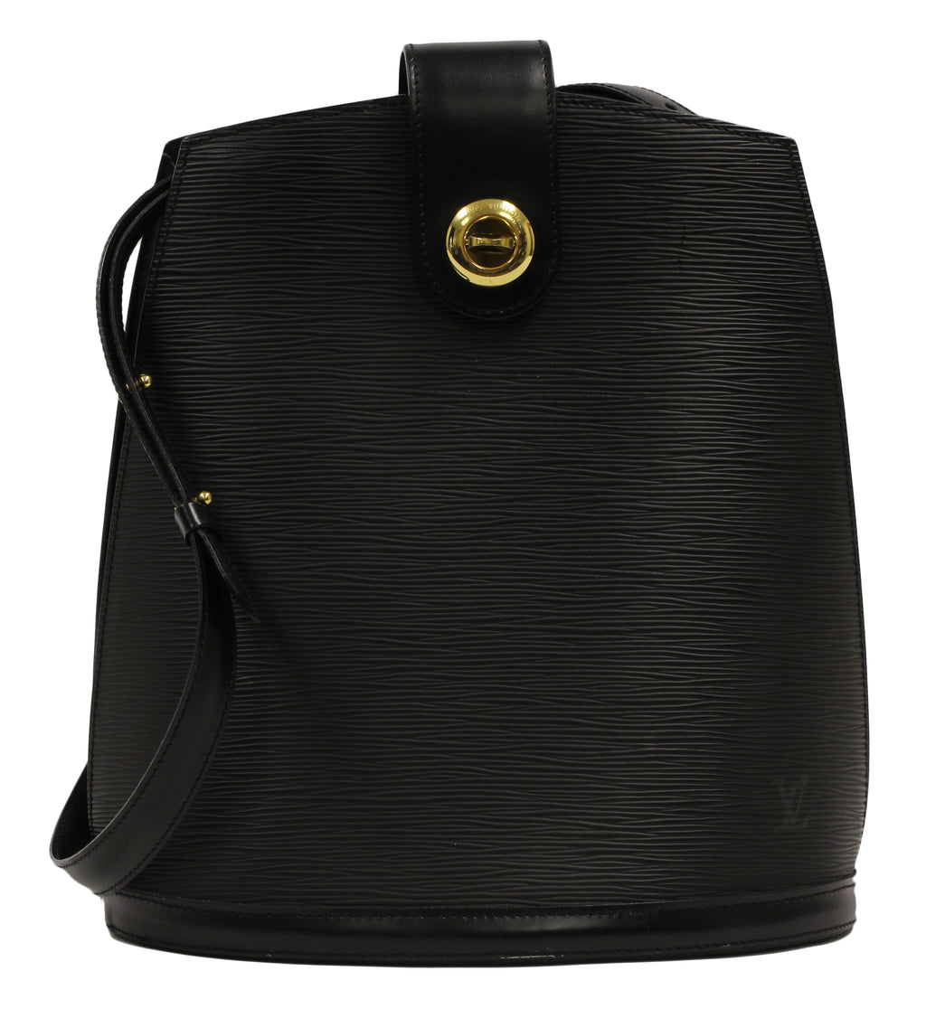 Louis Vuitton Black Epi Leather Cluny Shoulder Bag