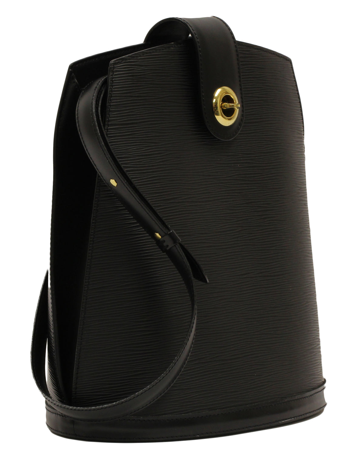 Louis Vuitton Black Epi Leather Cluny Shoulder Bag