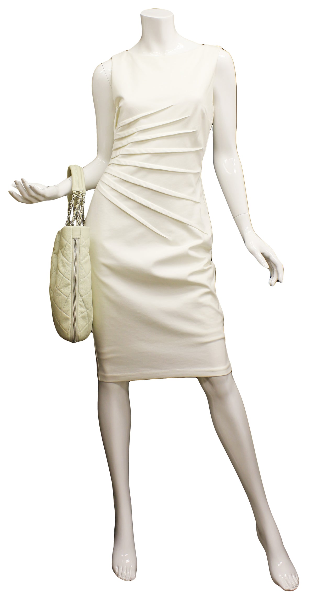 Chanel Jumbo Creme Quilted Caviar Tote
