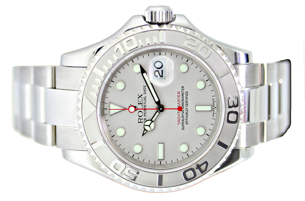 Rolex Mens Steel Platinum Yachtmaster 16622 Watch