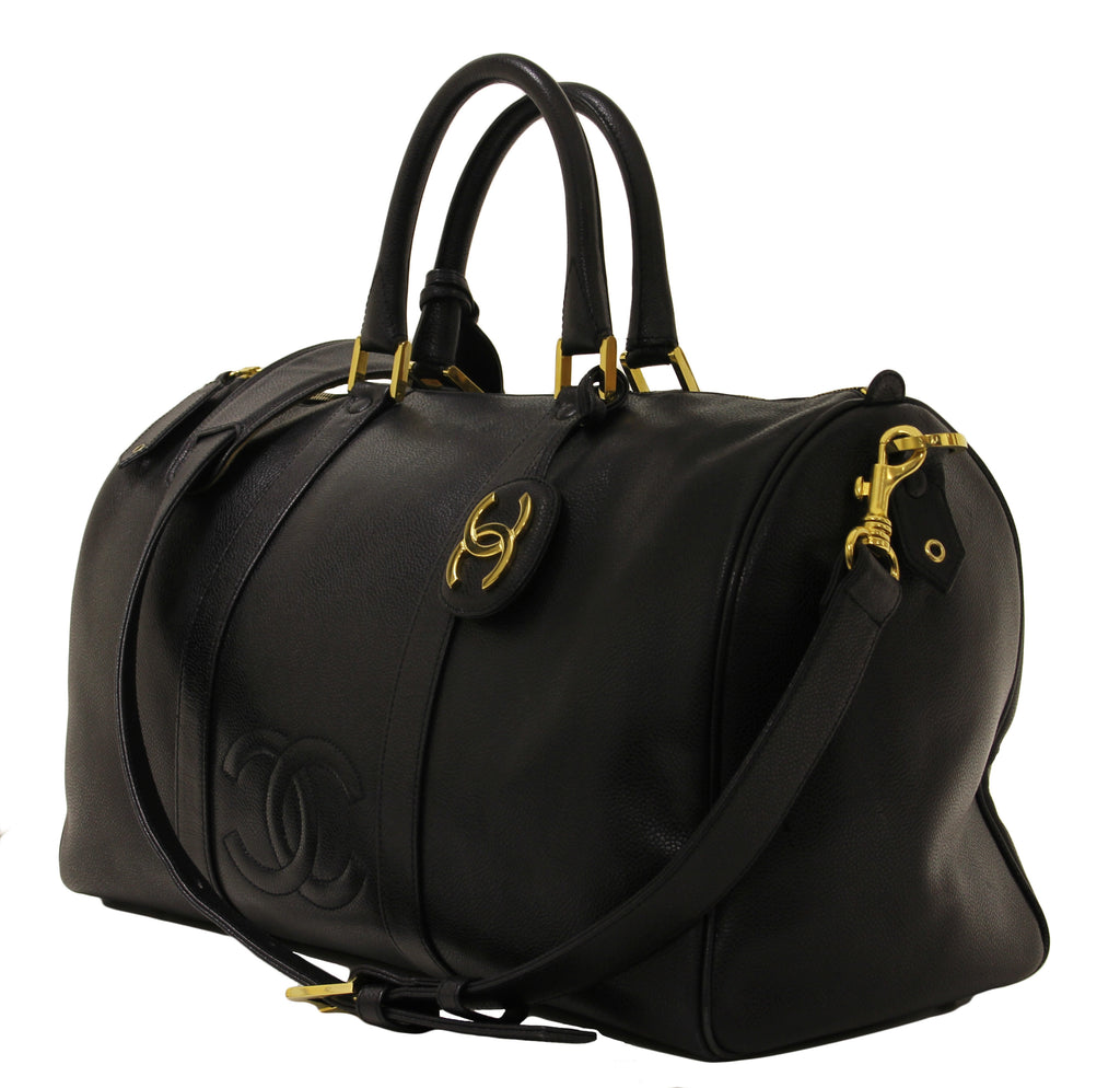 Chanel  Black Caviar Small Duffel